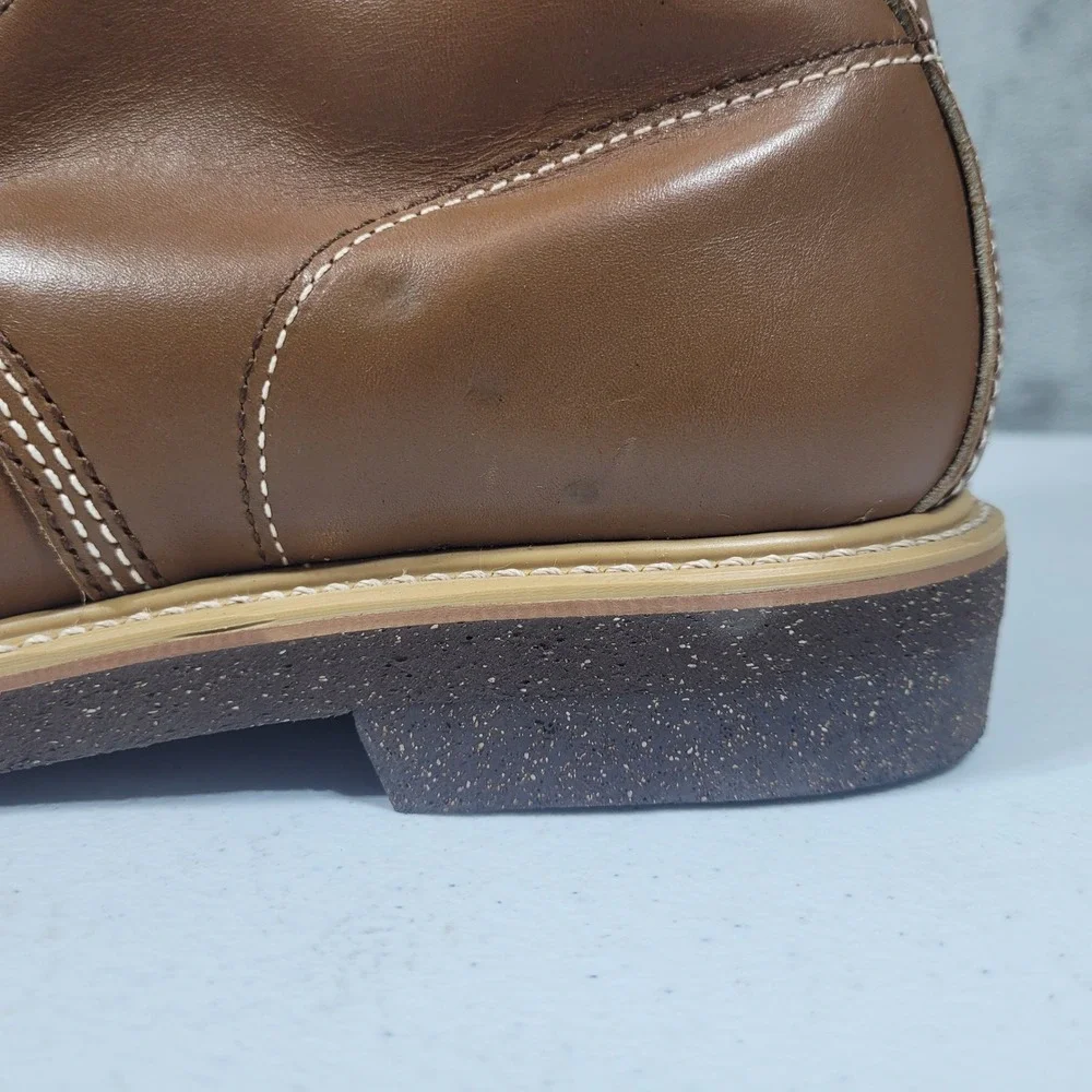 Vintage Hy-Test Work Boots Mens 12 Brown Leather Cel-Lite Grit 1967 H792